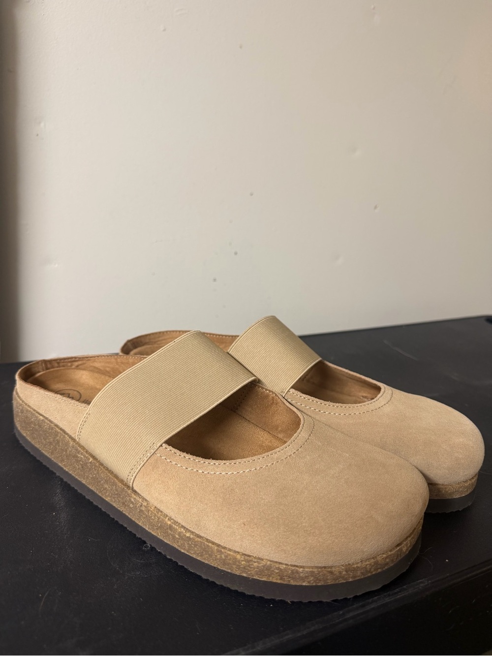 NWOT White Mountain Suede Mary Janes